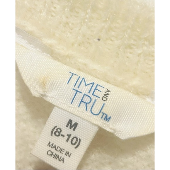 Fair Isle Sweater Size Medium Boho Country Oversized Cozy Knit Cream Multicolor - Picture 3 of 13